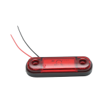 Lampa laterala Gabarit LED  - Rosu 3 LED-uri 12V-24V