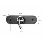 Lampa laterala Gabarit LED - Alb Fumurie 3 LED-uri 12V-24V
