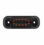 Lampa laterala Gabarit LED - Galben Fumurie 12 LED-uri 12V-24V