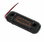 Lampa laterala Gabarit LED - Galben Fumurie 12 LED-uri 12V-24V