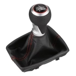 Nuca schimbator sport 6 viteze cu manson pentru Audi A4/S4 B8 si A5/S5 8T – Cusatura Rosie