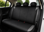 Set Complet Huse Auto Universale Premium – 9 Piese, Piele Ecologica Negru/Gri