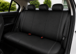 Set Complet Huse Auto Universale Premium – 9 Piese, Piele Ecologica Negru/Gri
