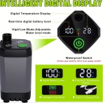 Dus portabil cu acumulator si display LED - 6000mAh, rezistenta la apa IPX7 si 4 moduri de jet