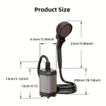 Dus portabil cu acumulator si display LED - 6000mAh, rezistenta la apa IPX7 si 4 moduri de jet