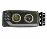 Far LED dreapta cu lupe pentru IVECO STRALIS 24V – DRL, Startup Effect, OEM 5801571745