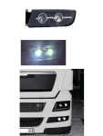 Far LED stanga pentru ceata cu faza lunga pentru MAN TGX / TGS / TGL 24V – Dual Lens OEM 81251016521