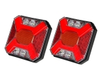 Set stopuri LED cu 4 functii pentru remorca, microbuz si rulota – Pozitie Neon, Stop, Semnalizare si Marsarier, 12V