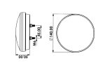 Set stopuri LED rotunde cu 5 functii pentru remorca / camion – Pozitie Neon, Stop, Semnalizare, Marsarier si Ceata, 12V-24V