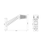 Set Lampa laterala Gabarit LED cu 3 pozitii - Galben, Alb si Rosu, 180 mm, 12V-24V