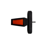 Set Lampa laterala Gabarit LED tip corn cu 3 pozitii - Galben si Rosu, 90 mm, 12V-24V