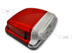 Set lampi LED pentru numar de inmatriculare cu lumina alba si pozitie Neon rosie – 12V / 24V