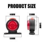 LED Lampa Laterala Gabarit, Pentru Gabarit, 12-24V, Rosu, Portocaliu, Galben, Neon Efect – 1 buc