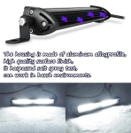 Bara LED Slim 18.6 cm 54W 18 LED Lumina Alba SPOT 6000K 12-24V pentru Auto, ATV, Offroad, Camion etc.