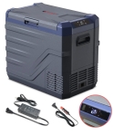 Set Camping Flexzon - Lada Frigorifica Portabila SMART 43.6L + Suport Pliabil Reglabil din Aluminiu 60kg + Cos de Picnic Pliabil Termoizolant 30L