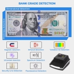 Detector de Bancnote False, Verificator de Bani Profesional cu UV, MG si IR, Afisaj LCD, pentru Magazine, Birouri si Case de Schimb Valutar