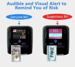 Detector de Bancnote False, Verificator de Bani Profesional cu UV, MG si IR, Afisaj LCD, pentru Magazine, Birouri si Case de Schimb Valutar