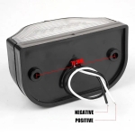 Lumina  cu dioda cu LED pentru placuța de inmatriculare 12V pentru remorca, autobuz, rulota, platforma, negru