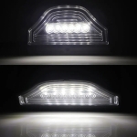 Lumina  cu dioda cu LED pentru placuța de inmatriculare 12V pentru remorca, autobuz, rulota, platforma, negru