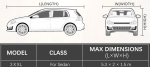 Prelata Auto Premium XXL 520 x 200 x 150 cm, Impermeabila, Protectie UV, cu Geanta Depozitare, Gri