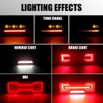 Set lampi spate LED 4 functii stanga + dreapta E9 cu semnalizare dinamica - 12/24V