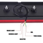 Set lampi spate LED 4 functii stanga + dreapta E9 cu semnalizare dinamica - 12/24V