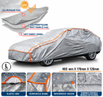 Prelata Auto Impermeabila pentru Grindina, 3 Straturi, Protectie 5 mm, Marimea L (480 x 178 x 120 cm), Protectie impotriva Grindinei, Ploii, Zapezii si Razelor UV