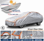 Prelata Auto Impermeabila cu Protectie pentru Grindina, 3 Straturi, Protectie 5 mm, Marimea XXL (533 x 178 x 120 cm), Impotriva Grindinei, Ploii, Zapezii si Razelor UV