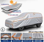 Prelata Auto Impermeabila cu Protectie pentru Grindina, 3 Straturi, Protectie 5 mm, Marimea SUV L (470 x 178 x 120 cm), Impotriva Grindinei, Ploii, Zapezii si Razelor UV