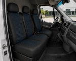 Set Huse din Piele Ecologica pentru Mercedes Sprinter W906 2006-2018 – Negru cu Cusatura Albastra