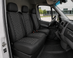 Set Huse din Piele Ecologica pentru Mercedes Sprinter W906 2006-2018 – Negru cu Cusatura Alba