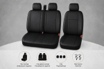 Set Huse Universale 2+1 din Piele Ecologica pentru Microbuz – Negru