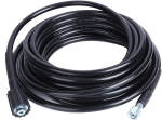 Furtun de inalta presiune pentru aparat de spalat, 10 m, conexiune M22-14 mm, 40 MPa (5800 PSI), 60°C, flexibil si rezistent la uzura, Negru