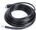 Furtun de inalta presiune pentru aparat de spalat, 10 m, conexiune M22-14 mm, 40 MPa (5800 PSI), 60°C, flexibil si rezistent la uzura, Negru
