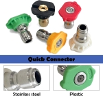 Lance de spumare profesionala 1L pentru aparat de spalat cu presiune, Foam Cannon, Quick Connect 1/4", reglaj jet si concentratie spuma, 5 duze incluse