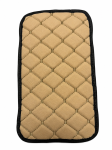 Husa Cotiera Auto Universala 29 cm x 17 cm bej cu cusaturi bej