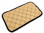 Husa Cotiera Auto Universala 29 cm x 17 cm bej cu cusaturi bej