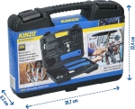 Trusa de Scule pentru Reparatii Bicicleta Kinzo, 20 Piese, Cutie din Plastic Rezistenta, pentru Intretinere si Reparatii