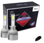 Set 2 LED Auto H11 H8 H9 30w 3800 lumeni 6000k LED 12v 24v