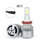 Set 2 LED Auto H11 H8 H9 30w 3800 lumeni 6000k LED 12v 24v