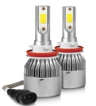 Set 2 LED Auto H11 H8 H9 30w 3800 lumeni 6000k LED 12v 24v