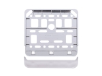 Suport numar inmatriculare scuter si moped cromat universal din plastic cu sistem de prindere - Carmotion