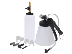 Kit pneumatic pentru aerisirea sistemului de franare 0.75L cu rezervor, pistol pneumatic, furtun 2 m si adaptoare universale - Carmotion