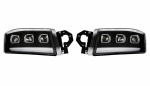Set faruri LED stanga + dreapta cu 3 lupe pentru Renault Premium 24V – DRL Alb + Portocaliu, Startup Effect