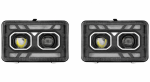 Set faruri LED stanga + dreapta cu lupe pentru Volvo FH12 / FM10 / FM12 / FH16 (Generatia 1) 24V, DRL Alb + Portocaliu, Startup Effect