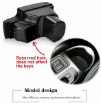 Cotiera auto pentru Nissan Juke 2010-2019, Gen 1, compartiment depozitare, 2x USB-A, 1x USB-C, acces butoane incalzire scaune, Negru