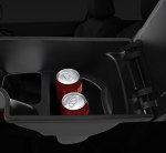 Cotiera auto pentru Nissan Juke 2010-2019, Gen 1, compartiment depozitare, 2x USB-A, 1x USB-C, acces butoane incalzire scaune, Negru