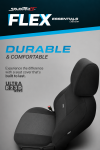 Set tapiterie luxoasa SelectedFit Flex Design by Otom textil – Neagra si gri, pentru scaune fata si spate