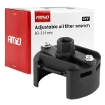 Cheie reglabila pentru filtru de ulei AMiO, 80-115 mm, otel CrV, pentru montare si demontare