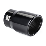 Ornament toba esapament AMiO, universal, negru, otel inoxidabil, prindere 43-62 mm, lungime 130 mm